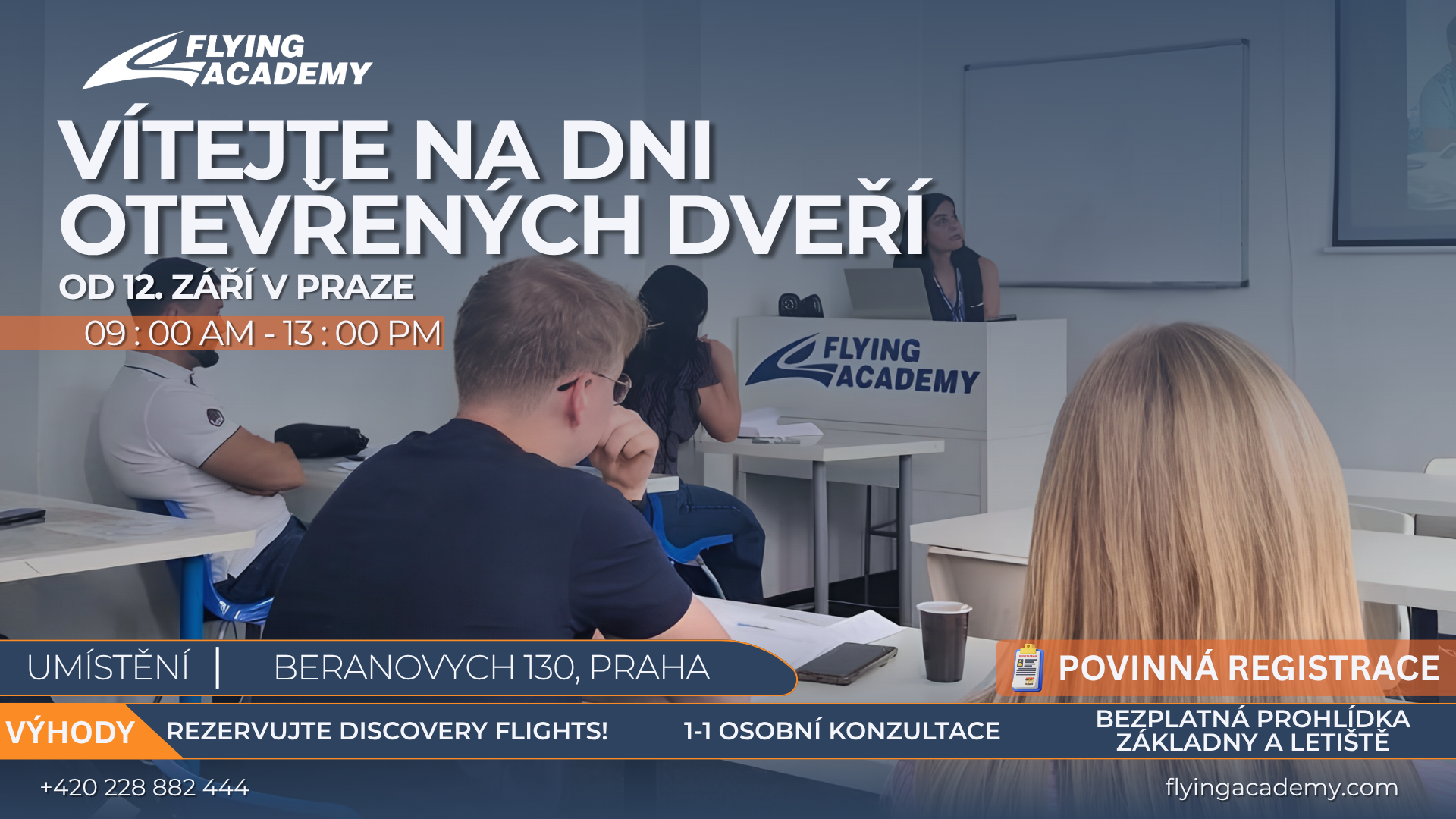 Open Doors Day at Flying Academy Prague from September 12
